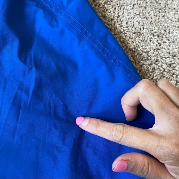 Footjoy FJ Dryjoys Lined Full Zip Golf Windbreaker Rain Jacket Mens M Blue/Black - Picture 14 of 16